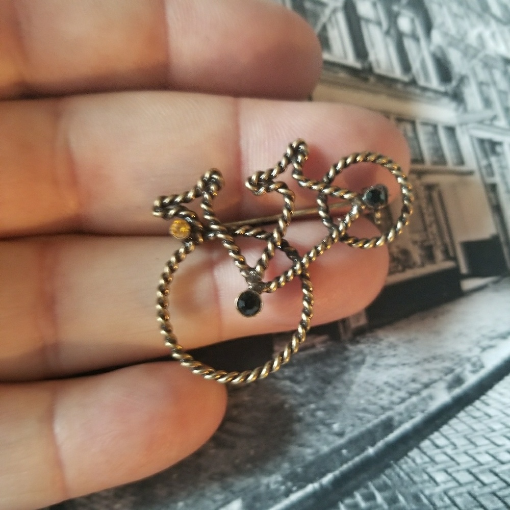 Unique VTG Bike Brooch